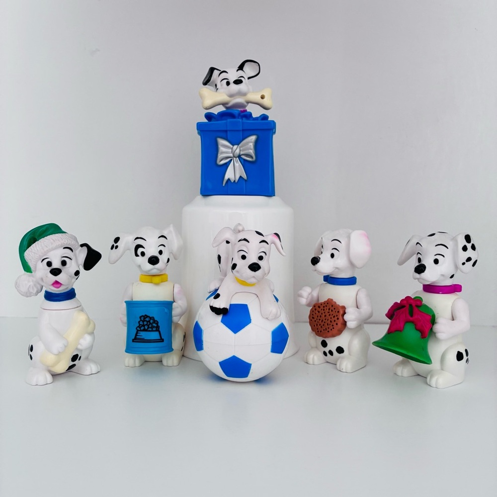 1996 Disney’s 101 Dalmatians Christmas Ornaments; Set of 6, McDonalds